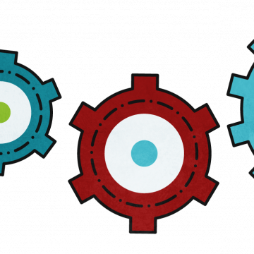 Colourful Gears Border - CREATIVE MEMORIES