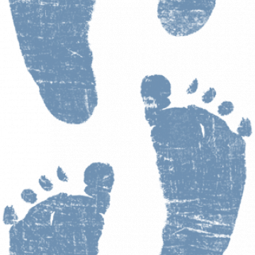 Blue Foot Prints - CREATIVE MEMORIES