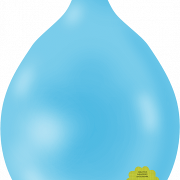 Blue Round Balloon 1 - CREATIVE MEMORIES