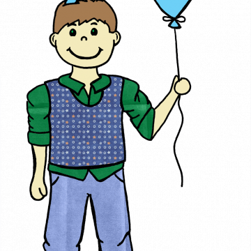 Boy With Balloon - CREATIVE MEMORIES