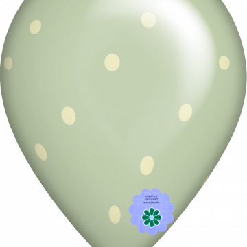 Green Balloon Yellow Dots - CREATIVE MEMORIES