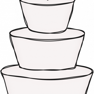 Pink Heart White Cake - CREATIVE MEMORIES - WEDDINGS