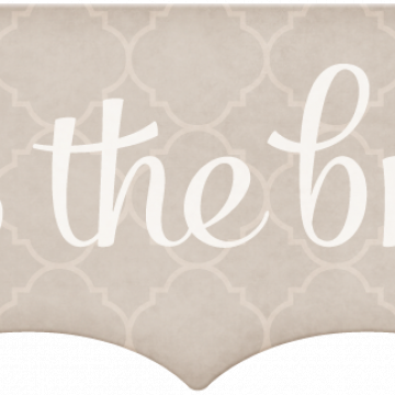 Wedding Story Brown Word Art Kiss The Bride - CREATIVE MEMORIES - WEDDINGS