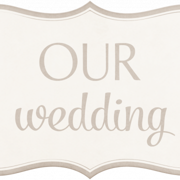 Wedding Story Brown Word Art Our Wedding - CREATIVE MEMORIES - WEDDINGS