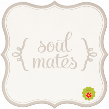 Wedding Story Brown Word Art Soul Mates - CREATIVE MEMORIES