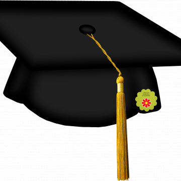 Black Cap Gold Tassel - CREATIVE MEMORIES