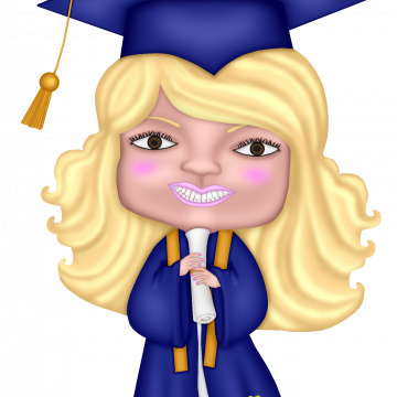 Blue Grad Girl - CREATIVE MEMORIES