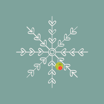 Blue Decor Snowflake - CREATIVE MEMORIES