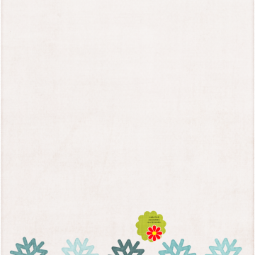 Blue Snowflake Bottom - CREATIVE MEMORIES