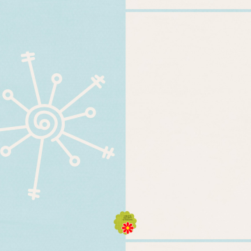 Blue Snowflake Half - CREATIVE MEMORIES