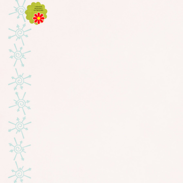 Blue Snowflake White Page Side - CREATIVE MEMORIES
