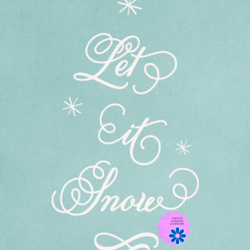 Let It Snow Blue Page - CREATIVE MEMORIES