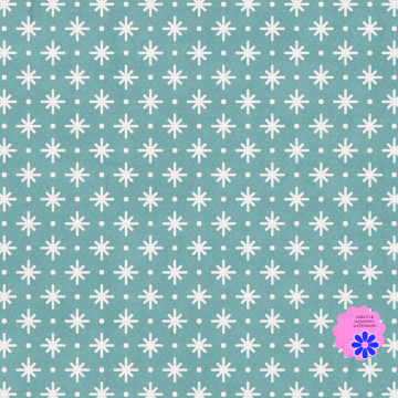 Tiny White Snowflakes On Blue - CREATIVE MEMORIES
