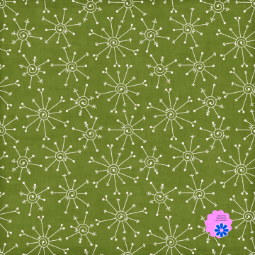 Green Snowflake Wallpaper - CREATIVE MEMORIES