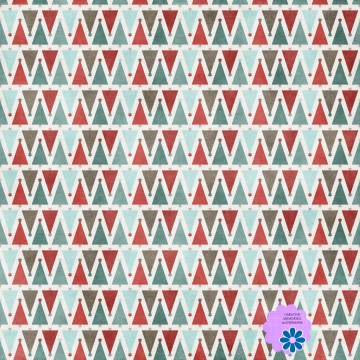 Coloured Christmas Trees - CREATIVE MEMORIES