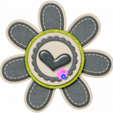 Blue Fabric Flower - CREATIVE MEMORIES