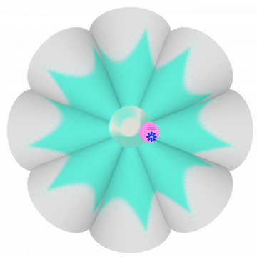 Blue White Flower - CREATIVE MEMORIES