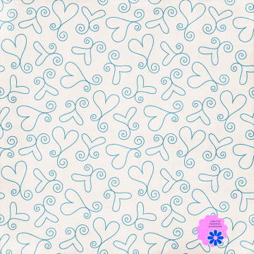 Blue White Lines - CREATIVE MEMORIES