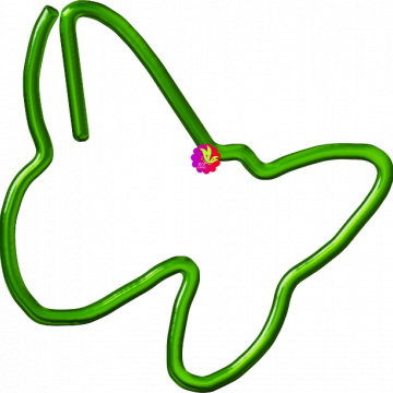 Butterfly Green Clip - CREATIVE MEMORIES