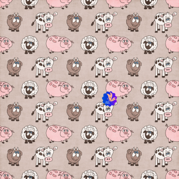 Cow Pig Wallpaper - CREATIVE MEMORIES