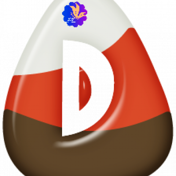 Lowercase D Candy Corn - CREATIVE MEMORIES