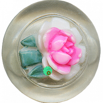 Fancy Pink Flower Button - CREATIVE MEMORIES