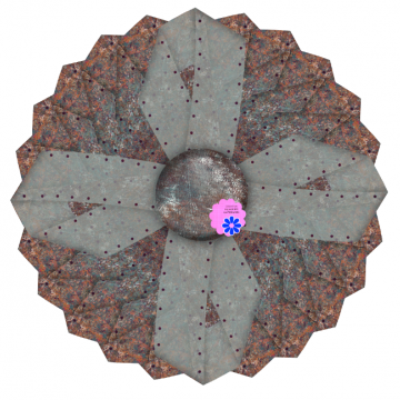 Flower Button Brown - CREATIVE MEMORIES