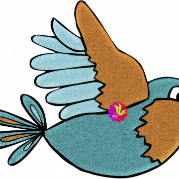 Flying Blue Bird - CREATIVE MEMORIES