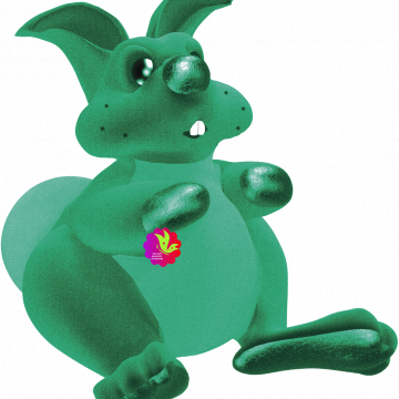 Green Bunny Rabbit - CREATIVE MEMORIES
