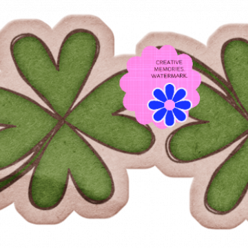 Green Flower Ribbon - CREATIVE MEMORIES