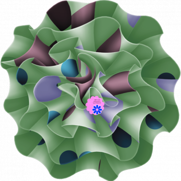 Green Folded Ribbon Flower - CREATIVE MEMORIES