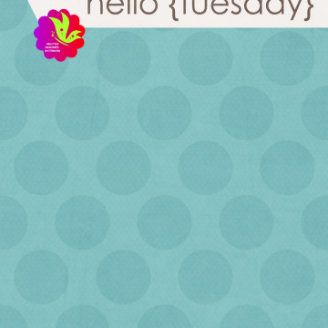 Hello Tuesday. Blue Dots - CREATIVE MEMORIES