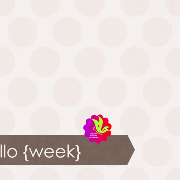 Hello Week. White Dots - CREATIVE MEMORIES