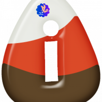 Lowercase I (i) Candy Corn - CREATIVE MEMORIES