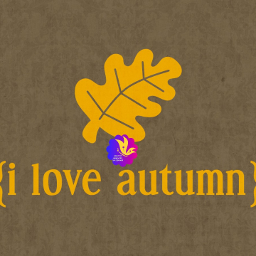 FREE PRINT: I Love Autumn. Yellow On Brown - CREATIVE MEMORIES