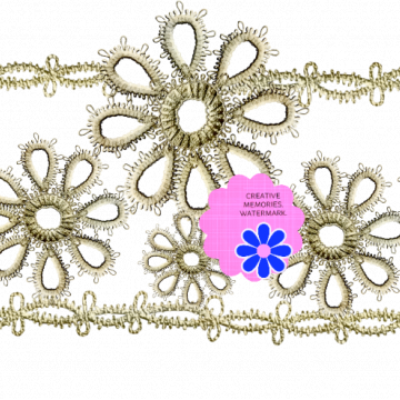 Lace Flower Ribbon - CREATIVE MEMORIES