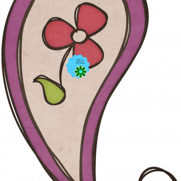 Paisley Purple Outline - CREATIVE MEMORIES