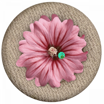 FREE PRINT | Pink Flower Fabric Button - CREATIVE MEMORIES