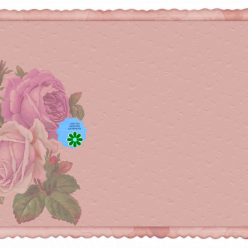 Pink Flower Note Mat - CREATIVE MEMORIES