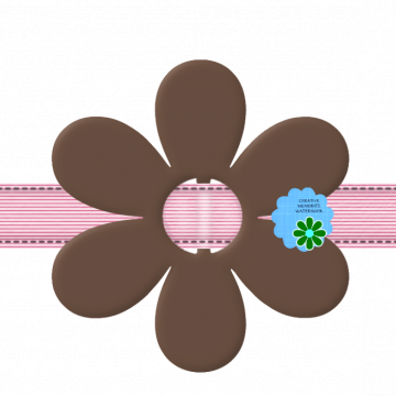 Pink Ribbon Brown Flower - CREATIVE MEMORIES