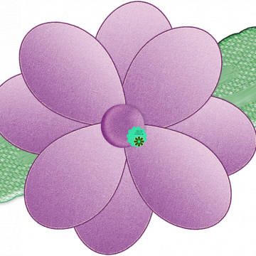 Purple Green Flower - CREATIVE MEMORIES