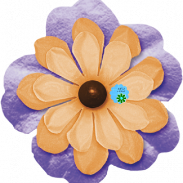 Purple Orange Flower - CREATIVE MEMORIES