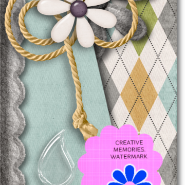 Rain Drops Flower - CREATIVE MEMORIES