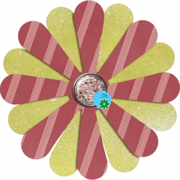 Red Green Flower Snap - CREATIVE MEMORIES