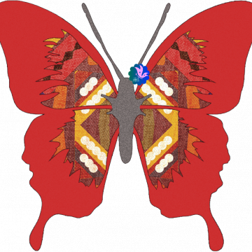 Red Wing Butterfly - CREATIVE MEMORIES