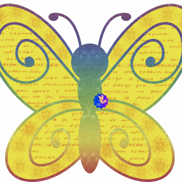 Yellow Butter Fly - CREATIVE MEMORIES