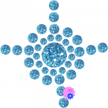 Christmas Blue Beads