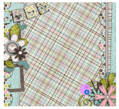 Plaid Flower Page