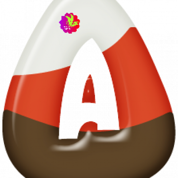 Capital A Candy Corn