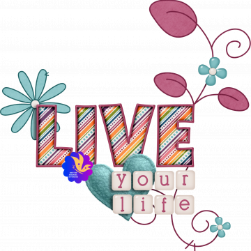 A Life Expressed. Word Art. Live Your Life